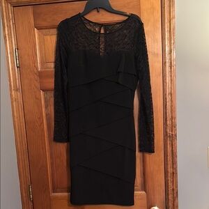 Elegant Black Lace Dress